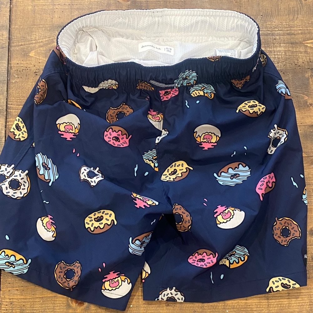 Kids Abercrombie Donut Print swim Shorts